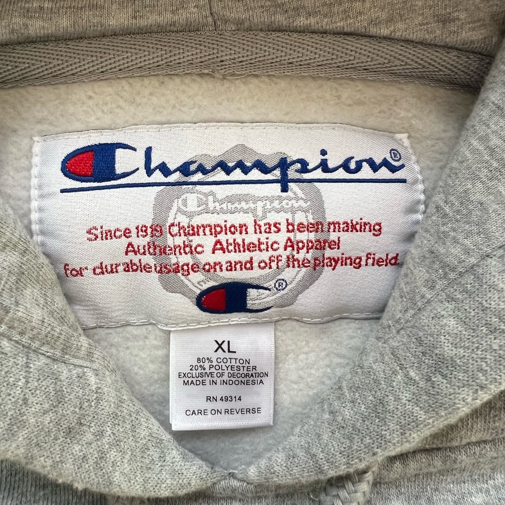 Champion Boston University Pullover Hoodie Men’s Size XL Gray Reverse Weave - Picture 4 of 10